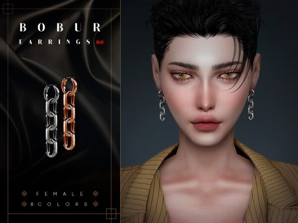 Stylish Bobur Earrings 160 1 Stylish Bobur Earrings 160 Sims 4 CC