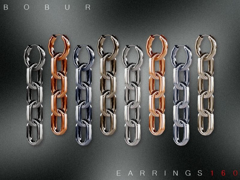 Stylish Bobur Earrings 160 2 sims 4 cc bobur earrings 160 2