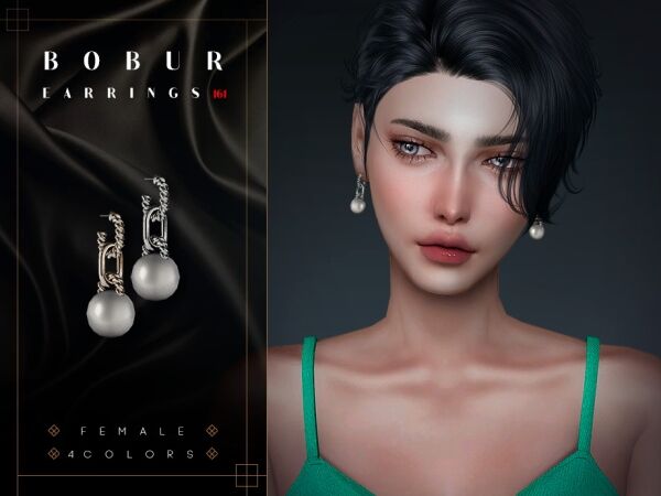 Stylish Bobur Earrings 161 1 Stylish Bobur Earrings 161 Sims 4 CC