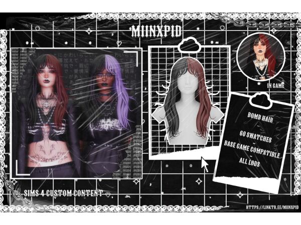 Bomb Hair Styles by Miinxpid 1 Bomb Hair Styles by Miinxpid Sims 4 CC