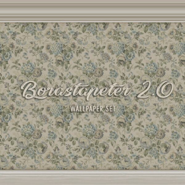 Boråstapeter Wallpaper Set 2.0 Sims 4 CC