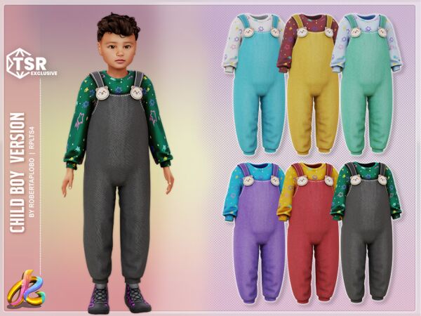 Stylish Boy Outfit 298 for Kids 1 Stylish Boy Outfit 298 for Kids Sims 4 CC