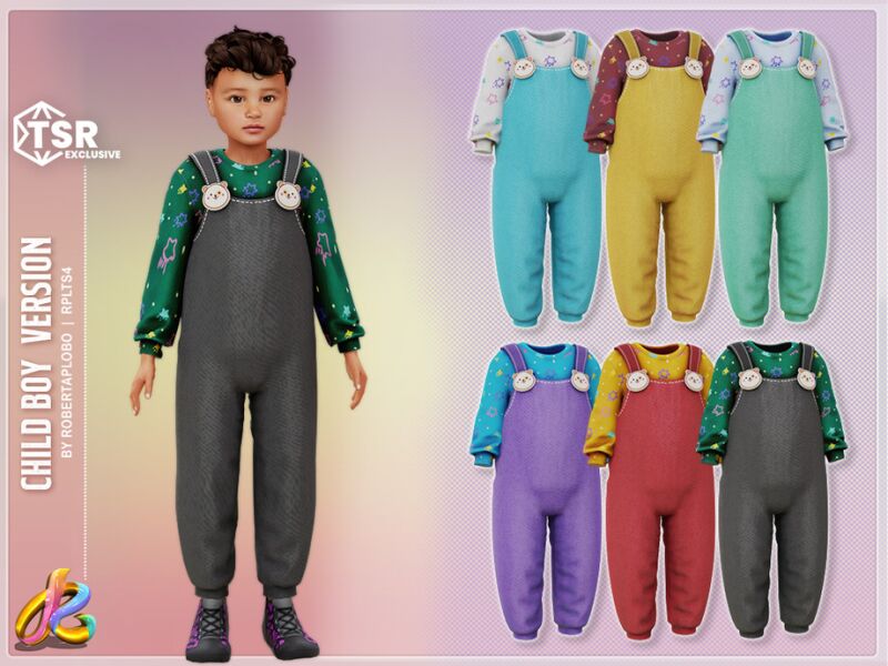 Stylish Boy Outfit 298 for Kids 2 sims 4 cc boy outfit 298 child by robertaplobo 2