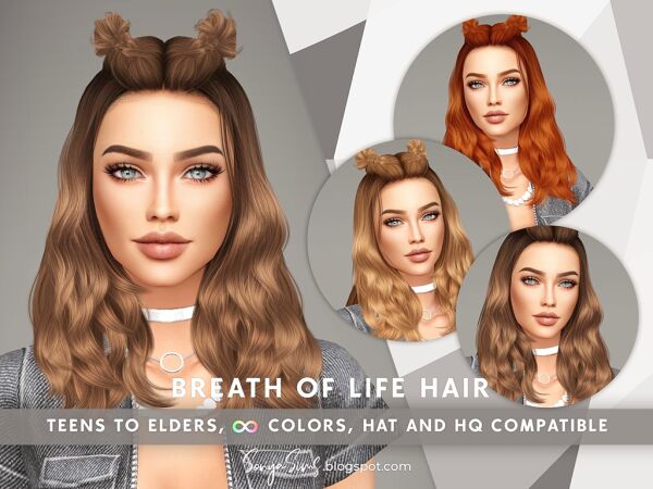 Breath Of Life Hair 1 Breath Of Life Hair Sims 4 CC