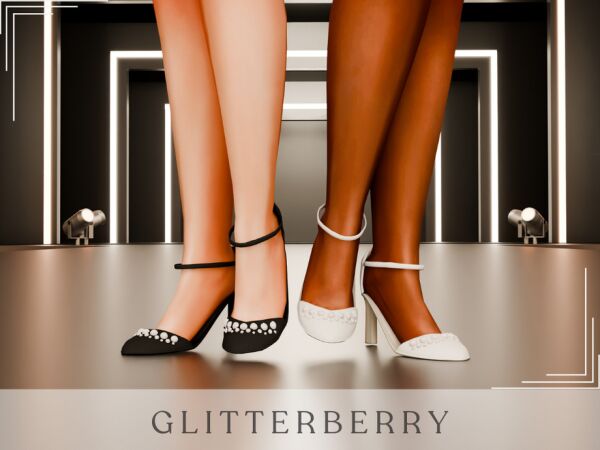 Bridal Shoes by Glitterberryfly 1 Bridal Shoes by Glitterberryfly Sims 4 CC