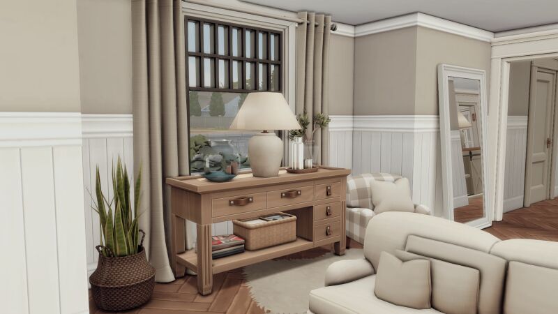 Bright Family Room with Dining Table 3 sims 4 cc bright family room with dining table by bojanasimsyt 3