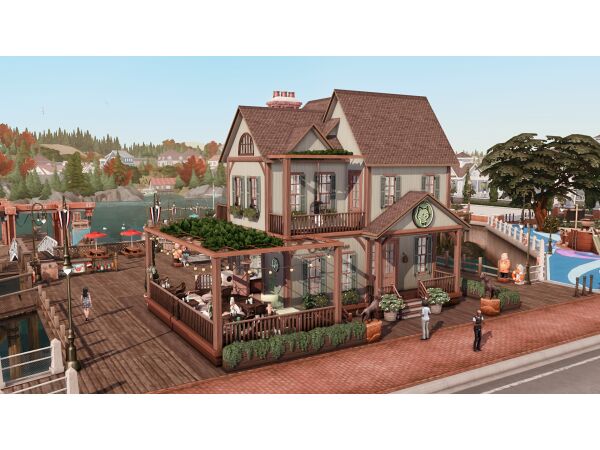 Brindleton Cat Cafe by Bojanasimsyt 1 Brindleton Cat Cafe by Bojanasimsyt Sims 4 CC
