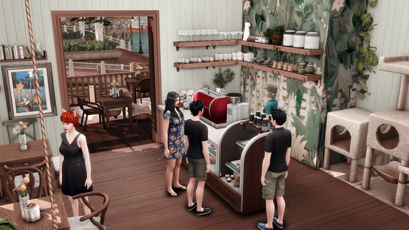 Brindleton Cat Cafe by Bojanasimsyt 4 sims 4 cc brindleton cat cafe by bojanasimsyt 5