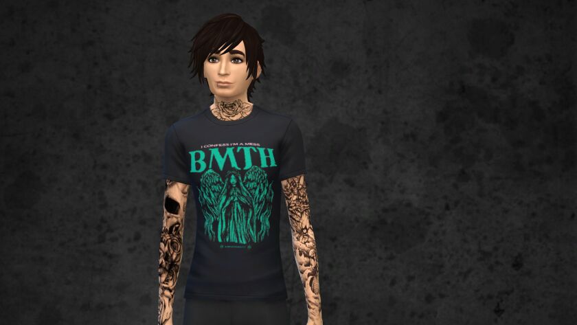 Bring ME The Horizon Tees 11 sims 4 cc bring me the horizon tees 11