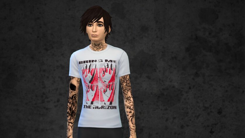 Bring ME The Horizon Tees 10 sims 4 cc bring me the horizon tees 12