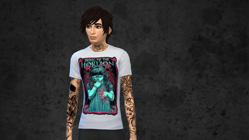 Bring ME The Horizon Tees 9 sims 4 cc bring me the horizon tees 13