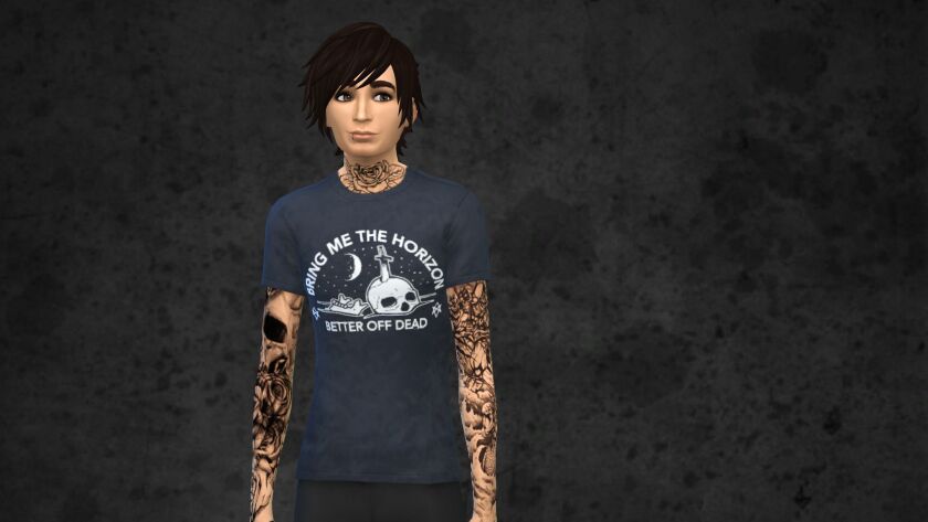 Bring ME The Horizon Tees 6 sims 4 cc bring me the horizon tees 16