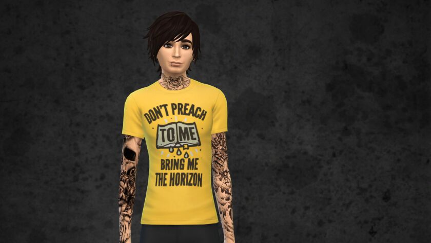 Bring ME The Horizon Tees 5 sims 4 cc bring me the horizon tees 17