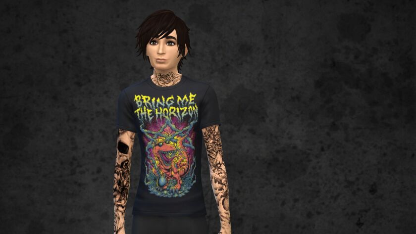 Bring ME The Horizon Tees 14 sims 4 cc bring me the horizon tees 8