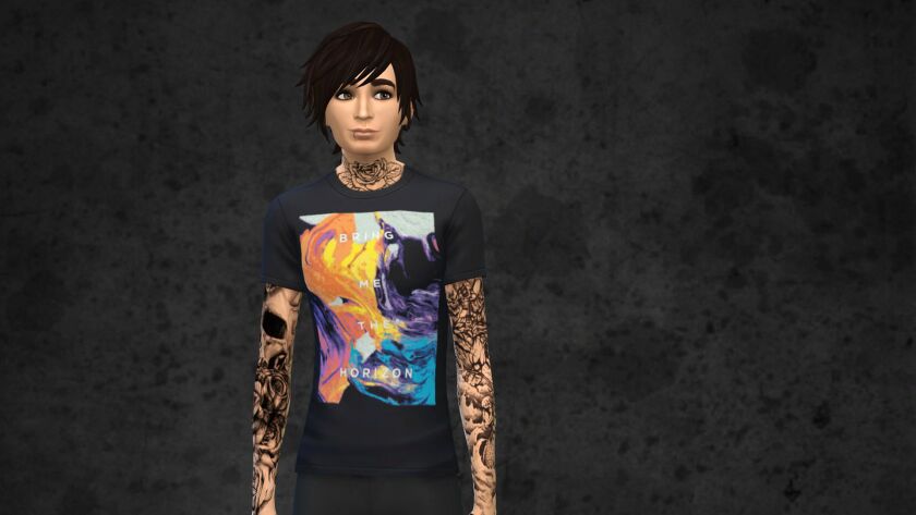 Bring ME The Horizon Tees 13 sims 4 cc bring me the horizon tees 9