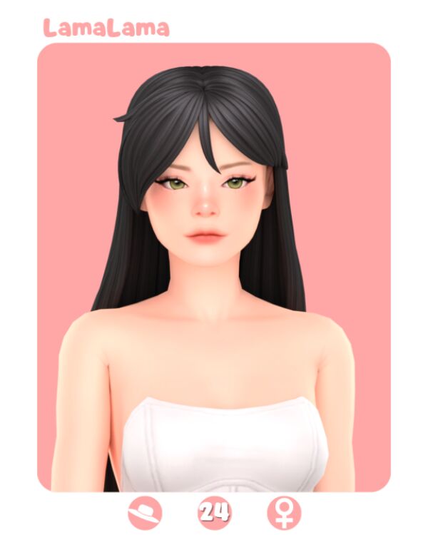Britney Hair by Lamalama 1 Britney Hair by Lamalama Sims 4 CC