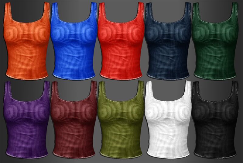 Stylish Leggings and Top Set 3 sims 4 cc calza and musculosa 2
