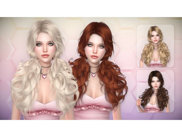 Candybar Hairstyle: Stylish Updo by Newsea 1 Candybar Hairstyle: Stylish Updo by Newsea Sims 4 CC