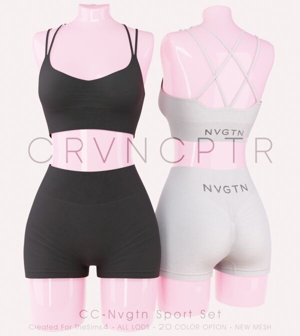 Stylish CC-Nvgtn Sport Set 1 Stylish CC-Nvgtn Sport Set Sims 4 CC