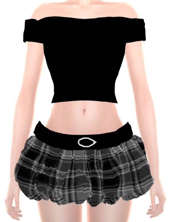 Stylish Plaid Set for Women 1 Stylish Plaid Set for Women Sims 4 CC
