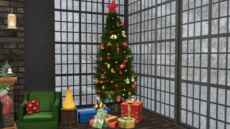 Christmas Tree & Accessories Set 3 sims 4 cc christmas tree accessories set 3
