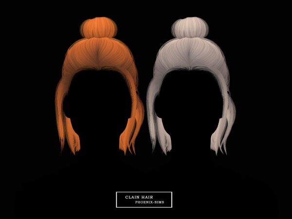 Clain Hair 1 Clain Hair Sims 4 CC