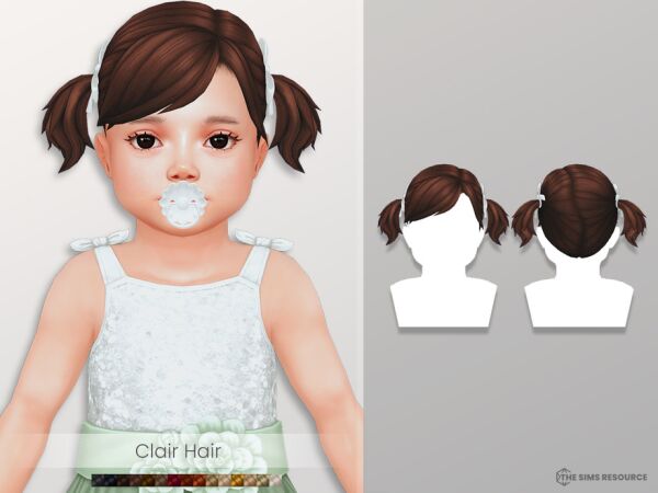 Adorable Clair Hair for Toddlers 1 Adorable Clair Hair for Toddlers Sims 4 CC