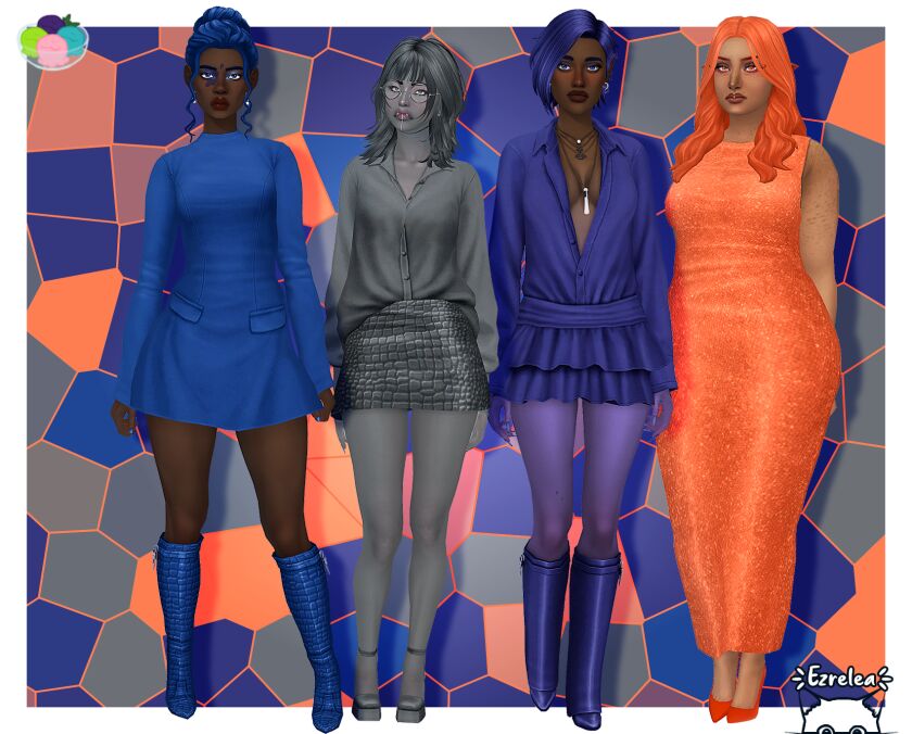 Stunning Recolor of The Bijou Collection 1 Stunning Recolor of The Bijou Collection Sims 4 CC