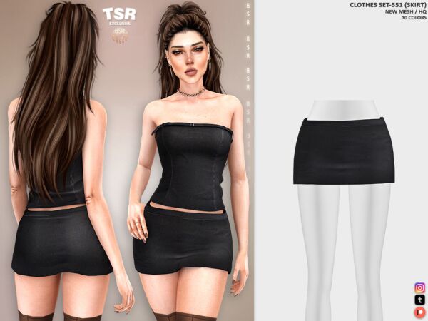 Clothes SET-551 (TOP) BD1422 by Busra-Tr 2 sims 4 cc clothes set 551 top bd1422 by busra tr 2