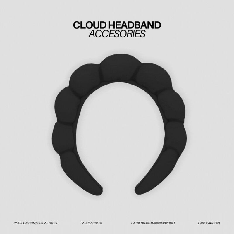 Cloud Headband By Xxxbabydoll 2 sims 4 cc cloud headband by xxxbabydoll 2