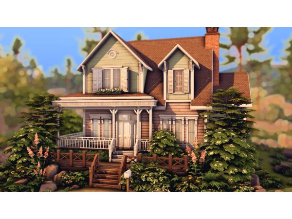 Charming Copperdale Cottage 1 Charming Copperdale Cottage Sims 4 CC
