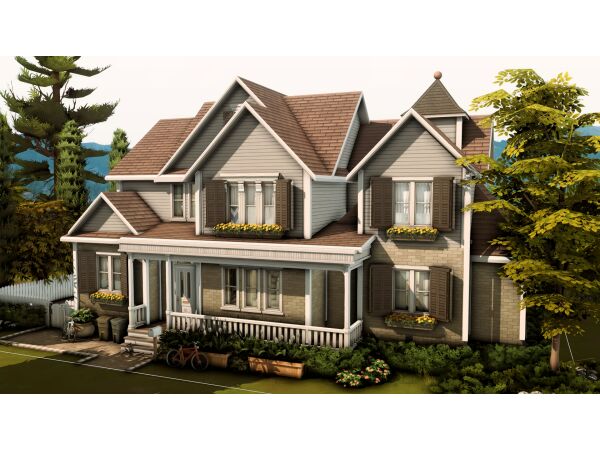 Stunning Copperdale Family House Design 1 Stunning Copperdale Family House Design Sims 4 CC