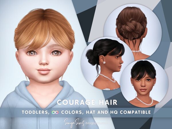 Courage Hair for Toddlers 1 Courage Hair for Toddlers Sims 4 CC
