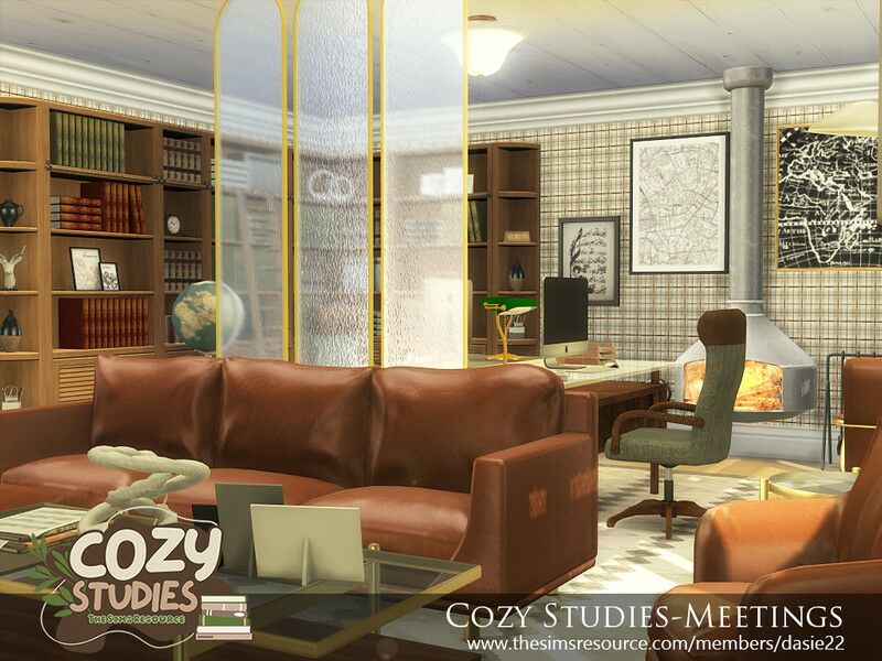 Cozy Studies-Meetings 1 Cozy Studies-Meetings Sims 4 CC