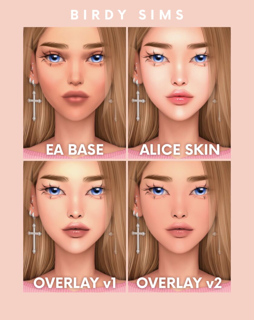 New Alice Skin and Makeup Pack for The Sims 4! 3 sims 4 cc dear friends thank you for inspiring me to create 2