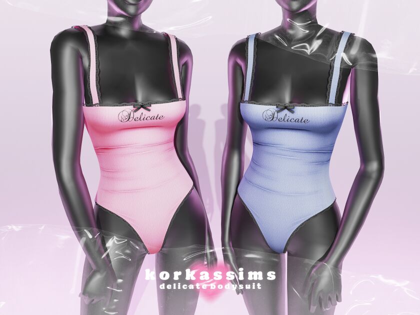 ♡ Delicate Bodysuit ♡ 1 ♡ Delicate Bodysuit ♡ Sims 4 CC
