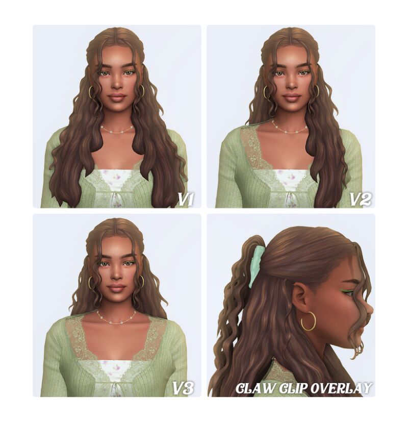 Dianne Hairstyle - 3 Versions 2 sims 4 cc dianne hairstyle 3 versions by simstrouble 2