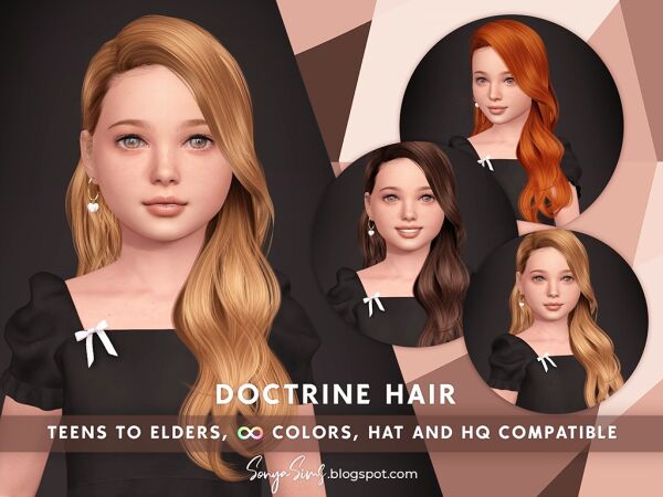 Doctrine Hair for Kids 1 Doctrine Hair for Kids Sims 4 CC