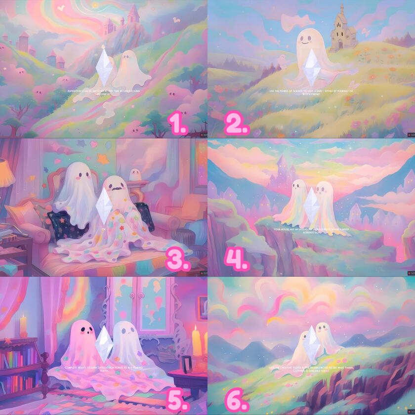 Pastel Ghost Loading Screens Download 2 sims 4 cc download 2 1
