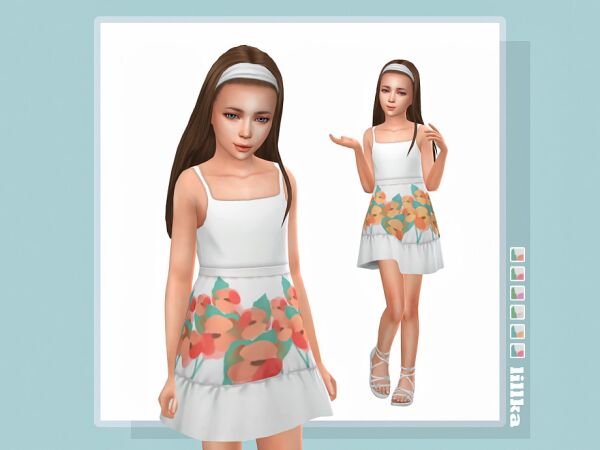 Elena Dress By Lillka 1 Elena Dress By Lillka Sims 4 CC
