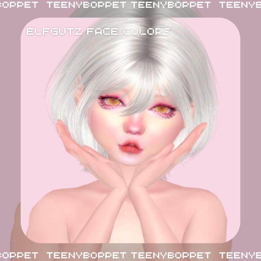 ♡ Elfgutz Face Colors ♡ 1 ♡ Elfgutz Face Colors ♡ Sims 4 CC