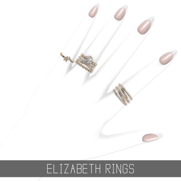 Stunning Elizabeth Rings Collection 1 Stunning Elizabeth Rings Collection Sims 4 CC