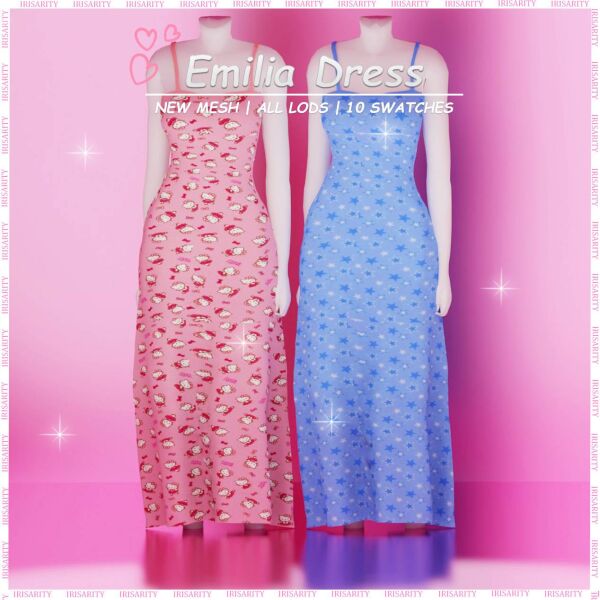 Emilia Dress ♡ By Irisarity Sims 4 CC
