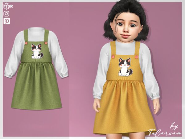 Stunning Everly Dress for Female Toddlers 1 Stunning Everly Dress for Female Toddlers Sims 4 CC