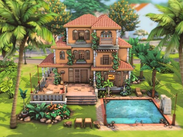 Exotic Orange | Spacious Home 1 Exotic Orange | Spacious Home Sims 4 CC