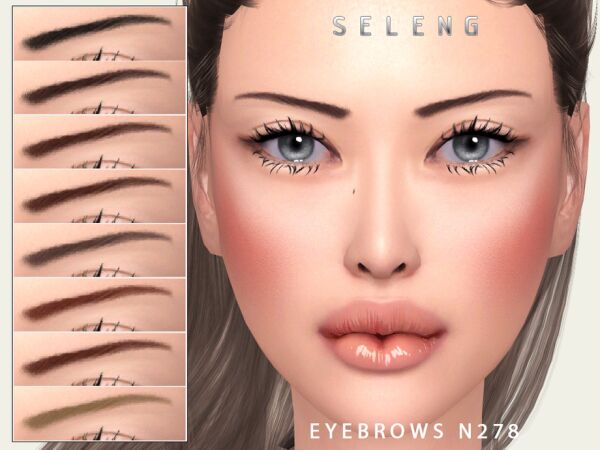 Stylish Eyebrows N278 by Seleng 1 Stylish Eyebrows N278 by Seleng Sims 4 CC