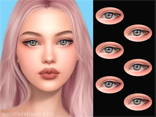 Eyeliner A205 by Angissi 1 Eyeliner A205 by Angissi Sims 4 CC