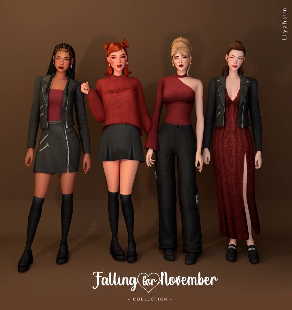 Falling For November By Liyahsim 1 Falling For November By Liyahsim Sims 4 CC
