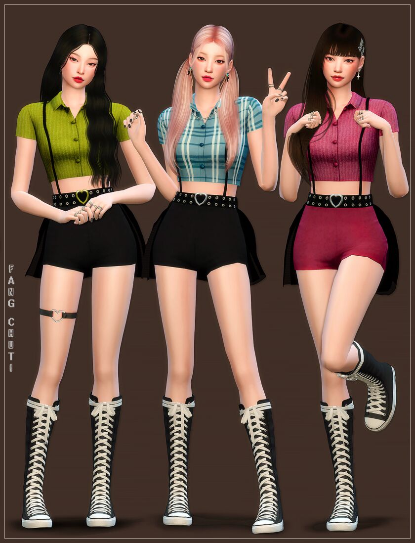 Create Sims in ROSé Blackpink's 'Lovesick Girls' Outfits 1 Create Sims in ROSé Blackpink’s ‘Lovesick Girls’ Outfits Sims 4 CC