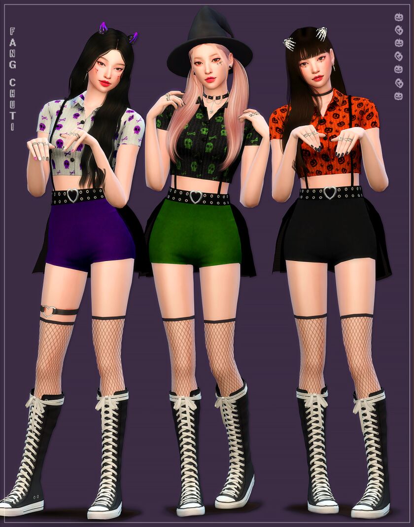 Create Sims in ROSé Blackpink's 'Lovesick Girls' Outfits 2 sims 4 cc fangchuti rs 2